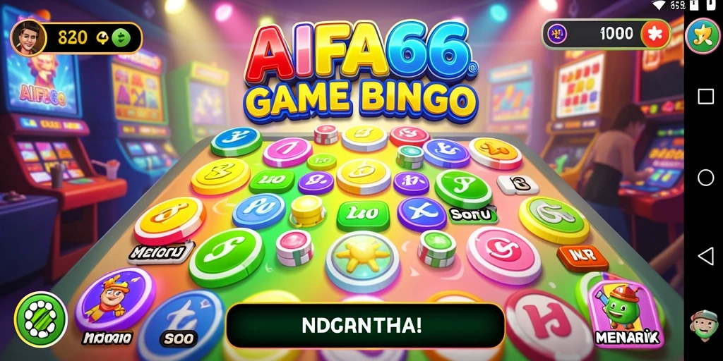 Tampilan gameplay Bingo yang seru dan interaktif.