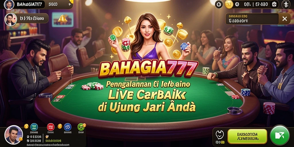 Tampilan gameplay Live Casino yang seru di BAHAGIA777.