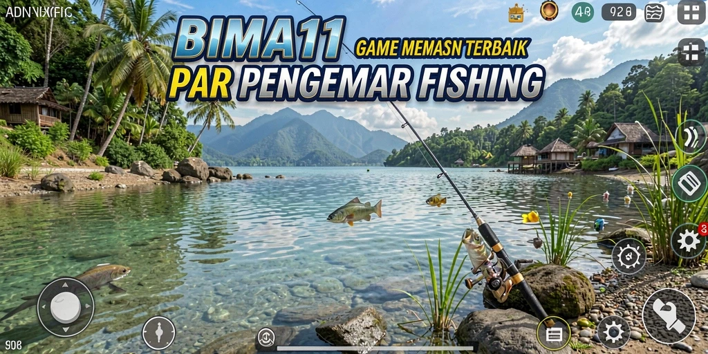 Screenshot BIMA11 menunjukkan pengalaman memancing yang mendebarkan dan penuh warna.