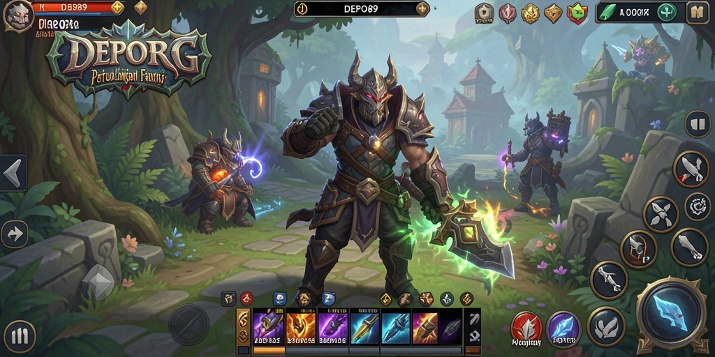 Screenshot DEPO89 menampilkan aksi pertempuran ARPG yang mendebarkan.
