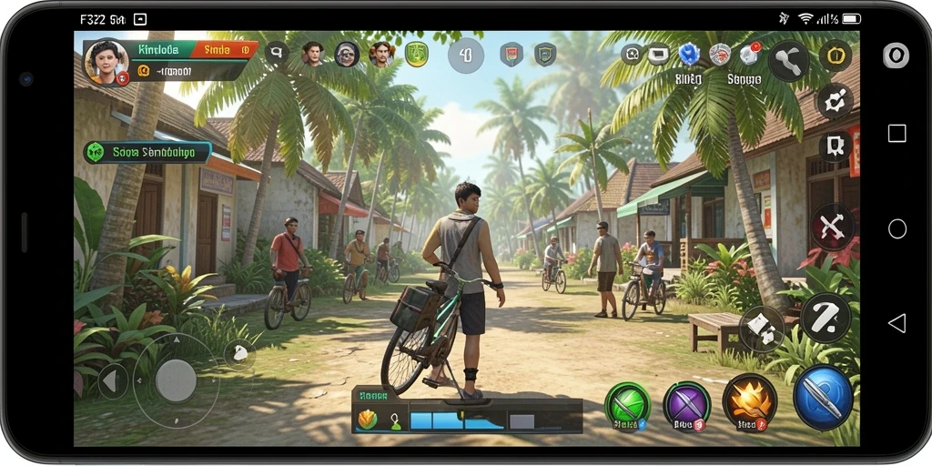 Tampilan gameplay F32 yang menarik dan mendalam.