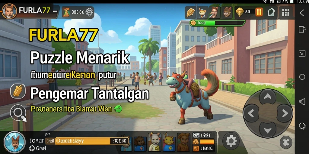 Screenshot FURLA77 menampilkan gameplay puzzle yang menarik.