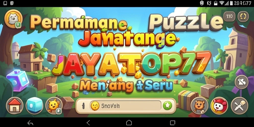 Tampilan gameplay JAYATOP77 yang menarik dengan berbagai teka-teki menantang.