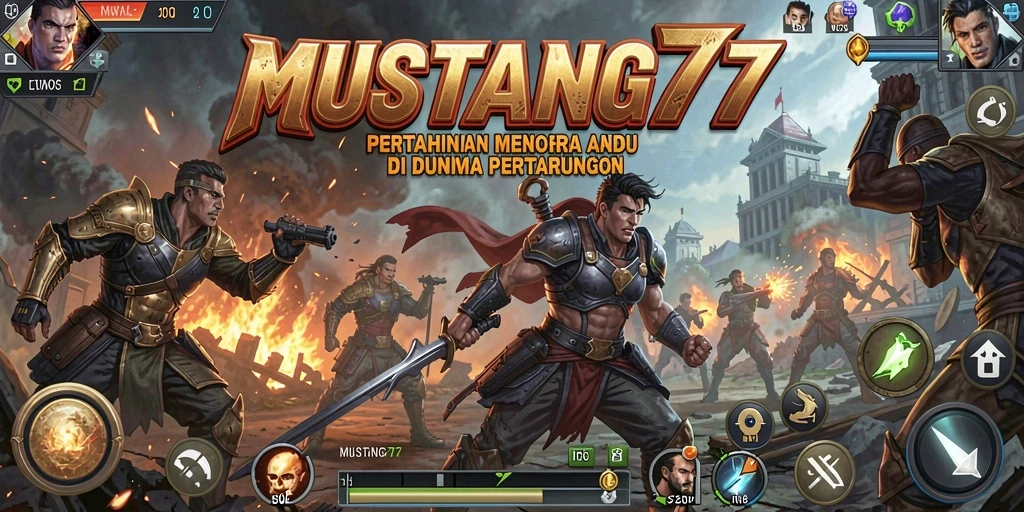Screenshot gameplay <strong>MUSTANG77</strong> menampilkan strategi pertahanan menara yang mendebarkan.